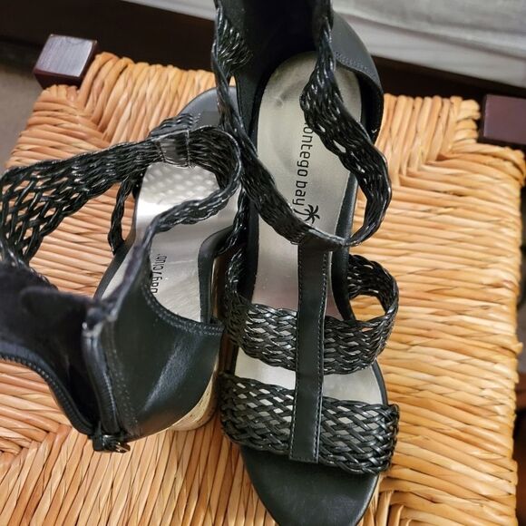 BRAND NEW MONTEGO BAY GLADIATOR STYLE WEDGE SANDAL - Picture 3 of 13